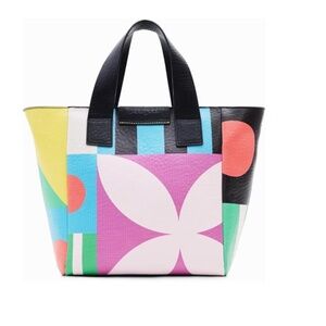 Desigual M Geometric Tote Bag